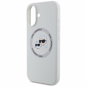 KARL LAGERFELD ümbris jaoks IPHONE 16 compatible with MagSafe KLHMP16SSKCHTCE (Silicone KC Heads) beige