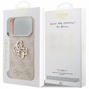 Guess 4G Big Logo Ümbris jaoks iPhone 17 Pro - Roosa