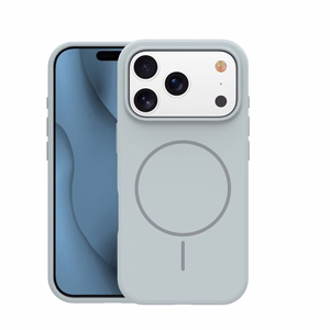 Thin Mag silikoonümbris iPhone 17 Pro Max 6,9″ / iPhone 18 Pro Max 6,9″ jaoks, hõbedane