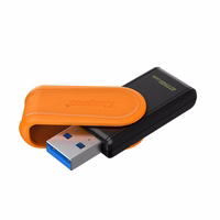 Kingston pendrive 256GB Portable USB 3.2 Gen 1 DataTraveler Exodia S (must/oranž)