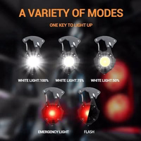 Mini flashlight LED keychain W5143 Type C koos 2 screwdriver bits oranž