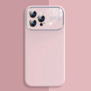 Soft Silicone Lens Ümbris jaoks Iphone 14 Pro Max light roosa