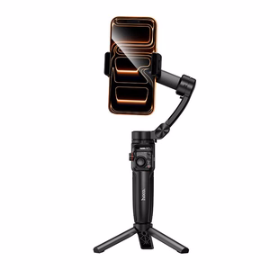 Gimbal 3-telje stabiliseerimise ja kaugjuhtimispuldiga Hoco K91 must
