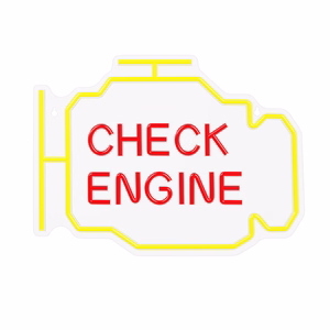 Neon PLEXI LED CHECK ENGINE kollane punane NNE21 Neolia