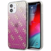 Guess GUHCP12SPCU4GGPI iPhone 12 mini 5.4" roosa/roosa kõvakaaneline 4G Gradient korpus