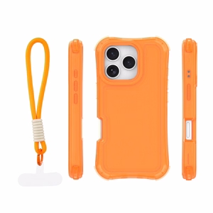 Safepop ümbris rihmaga iPhone 16 Pro 6,3" jaoks oranž