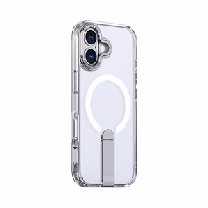 Hybrid Armor X Ümbris jaoks iPhone 17 with Stand, Compatible with MagSafe - Läbipaistev
