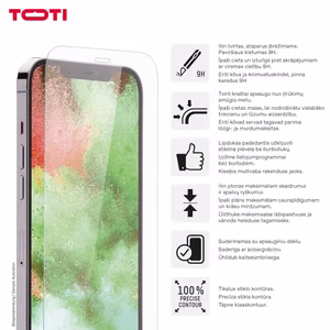 Закаленное стекло 2D полное покрытие iPhone 17/16 Pro прозрачный