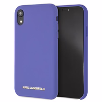 Karl Lagerfeld Silicone iPhone Xr Ümbris - lilla