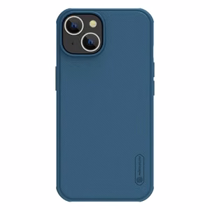 Nillkin Super Frosted Shield Pro ümbris iPhone 14 Plus tagaküljele sinine