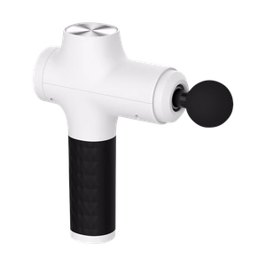 REBEL ACTIVE massage gun with 8 attachments, white