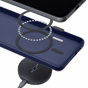 Чехол 3mk Smoke MagCase для Samsung Galaxy S24 — синий полупрозрачный