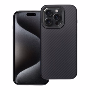 Ümbris jaoks iPhone 15 PRO Carbon Elite Mag Cover compatible with MagSafe must