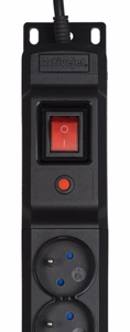 Activejet COMBO 12 socket power strip 3m black