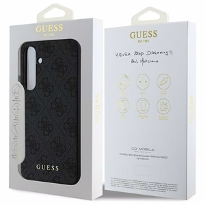 GUESS Чехол для SAMSUNG S24 FE GUHCS24FEG4GFGR (HC PU 4G Metal Logo) серый