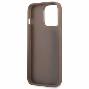 Guess 4G Triangle Logo Cardslot Ümbris jaoks iPhone 13 Pro / 13 - Brown