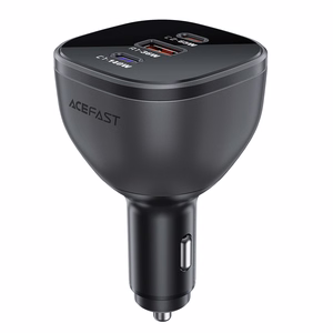 Acefast B14 car laadija 165W 2x USB-C 1x USB-A - must