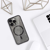 Glitter Magsafe Ümbris jaoks Iphone 12 must clear