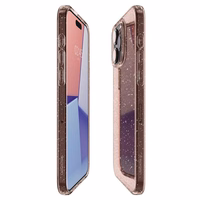 Spigen Liquid Crystal Glitter iPhone 15 Pro Max Ümbris - roosa/Clear