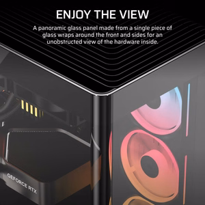 Corsair 4500X LX-R RGB karastatud klaas kesktorni korpus, must