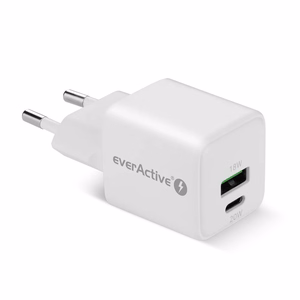 laadija 1 x USB, 1 x USB-C Quick Charge 3.0 20W valge