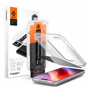 Spigen Glas.tR EZ Fit Pro HD AC privaatsusfiltriga karastatud kaitseklaas mudelile iPhone 18 Pro