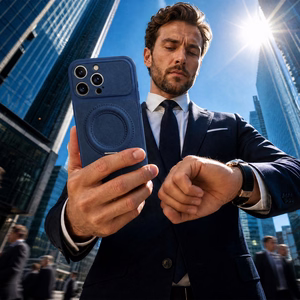 Luxgrip Mag ümbris iPhone 17 Pro Max 6,9", tumesinine