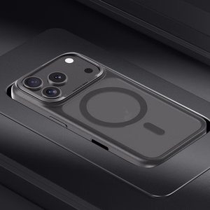 Чехол Benks Magnetic Mist с металлической рамкой (0068) для Iphone 17 Air, черный (кнопка управления камерой)