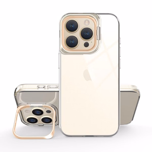 Läbipaistev TPU Ümbris jaoks Iphone 15 Plus kuldne