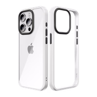 Rock Guard Series Ümbris jaoks Iphone 15 Plus läbipaistev-valge