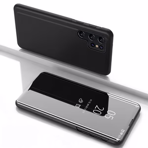 Clear View Ümbris jaoks Samsung Galaxy S25 Ultra Flip Cover - must