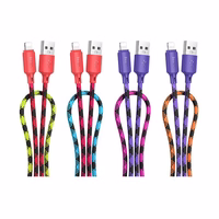 Kaabel USB A to Lightning Hoco 2,4A 1 m X116 gradient punane