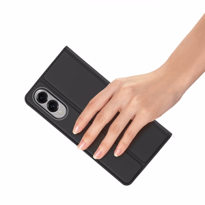 Чехол-кошелёк DUX DUCIS SKIN PRO для Samsung S25 Edge чёрный