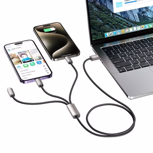 Tech-Protect UltraBoost 3in1 USB-A - Lightning / USB-C / micro USB 3.5A kaabel 1m - hall