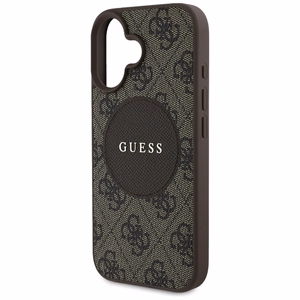 Guess 4G Circle Classic Logo MagSafe ümbris jaoks iPhone 16 - brown
