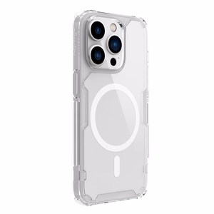 Nillkin Nature Pro Magnetic armored ümbris with MagSafe jaoks iPhone 15 Pro - valge