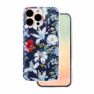 Glow Glam ümbris jaoks iPhone 16 Pro Max 6,9" sinine
