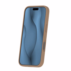Силиконовый тонкий Mag Чехол для iPhone 16 Pro 6,3" коричневый