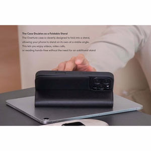 Moshi Overture MagSafe ümbris seadmele iPhone 16 Pro, eemaldatava vegannahast rahakotiga, Caramel Brown värvitoonis