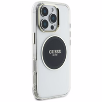 Guess IML Metal Colored Circle Classic Logo MagSafe Ümbris jaoks iPhone 16 Pro Max - Must