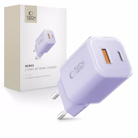Tech-Protect NCM33 PD 33W QC3.0 USB-C / USB-C Wall Laadija - Purple