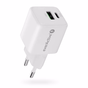 laadija 1 x USB, 1 x USB-C Quick Charge 3.0 20W valge