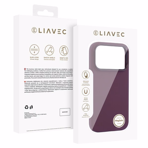 Liavec Silky ümbris metallist kaameraraamiga mudelile iPhone 18 Pro Max/17 Pro Max, lilla