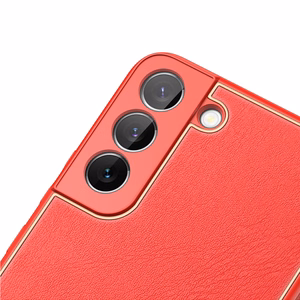 Dux Ducis Yolo elegant cover made of ecological leather for Samsung Galaxy S22 + (S22 Plus) red