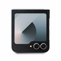 DKNY Repeat Pattern Stack Logo Ümbris jaoks Samsung Galaxy Z Flip6 - Must