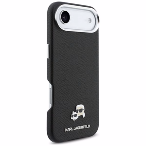 Karl Lagerfeld Karl & Choupette Head Pins Saffiano MagSafe Ümbris for iPhone Air - must