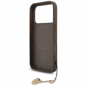 Guess 4G Charms Collection MagSafe ümbris jaoks iPhone 17 Pro - brown