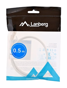 Lanberg PCU6-10CC-0050-W võrgukaabel valge 0.5 m Cat6 U/UTP (UTP)
