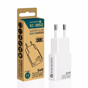 Laadija 2 x USB-C Quick Charge 4+ 30W Super Slim valge