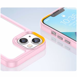 Outer Space Case iPhone 14 Plus kõva kate geelraamiga roosa